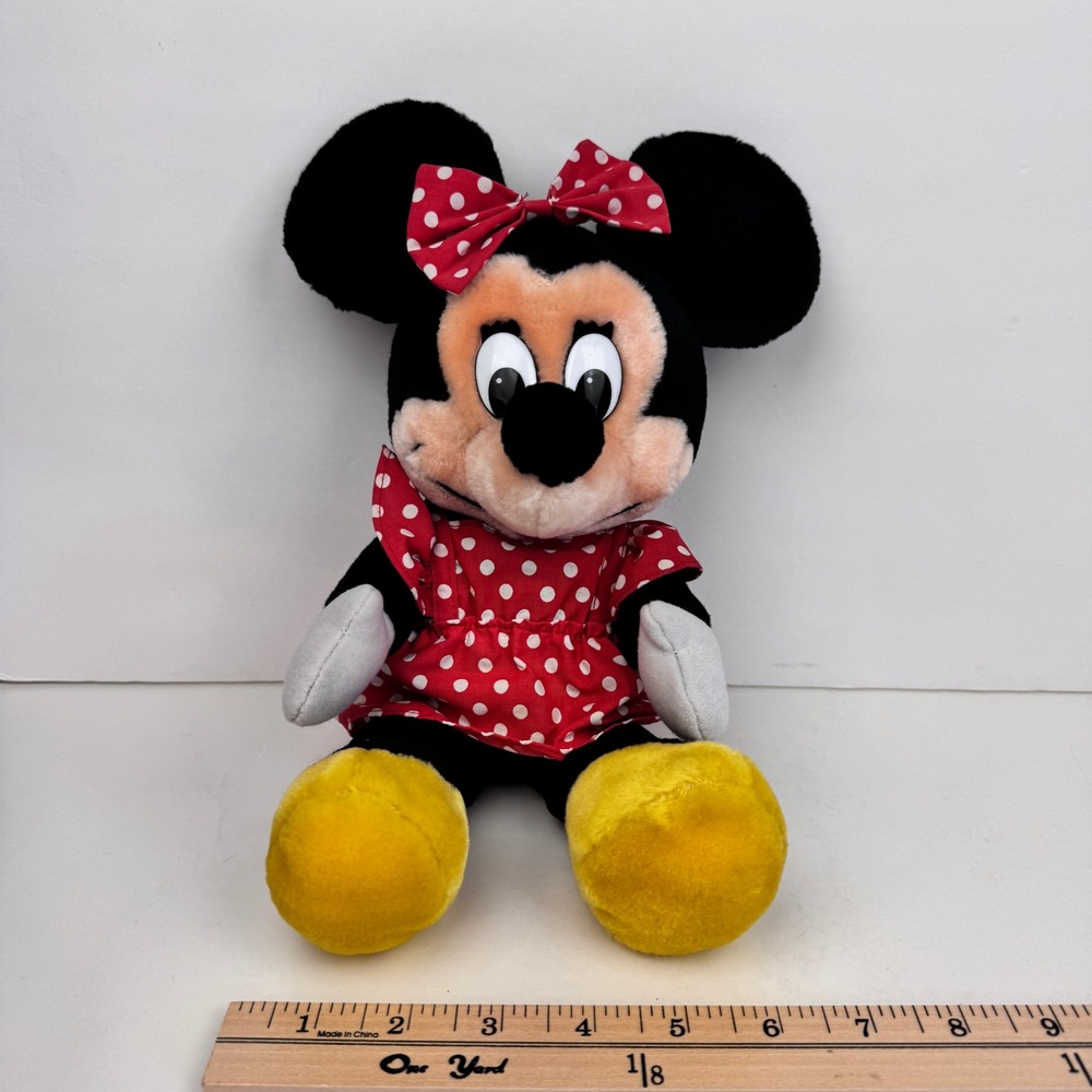 Minnie Mouse Disneyland Sitting Plush Vintage‎ Walt Disney World Medium Sized